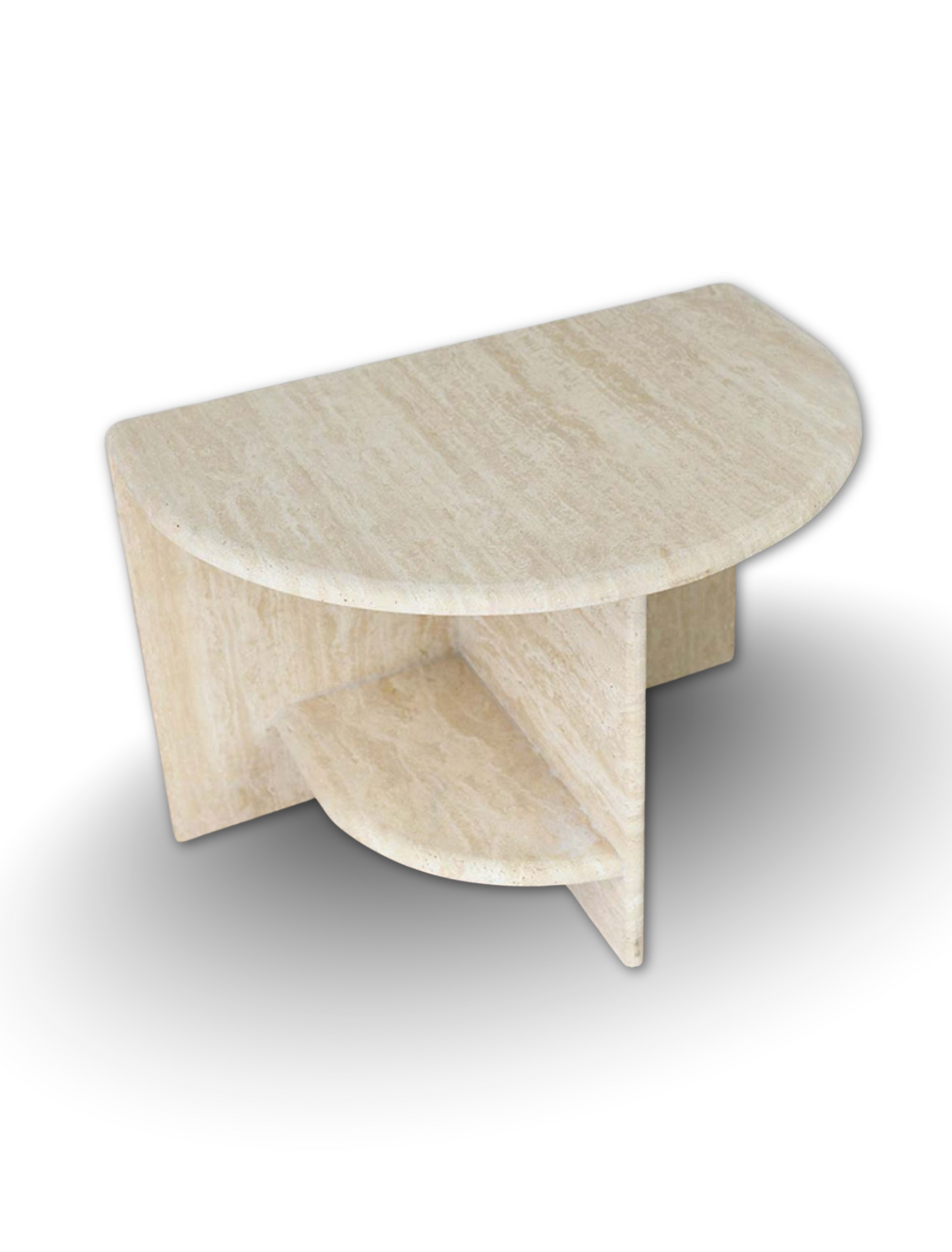 Arco Travertine Side Table